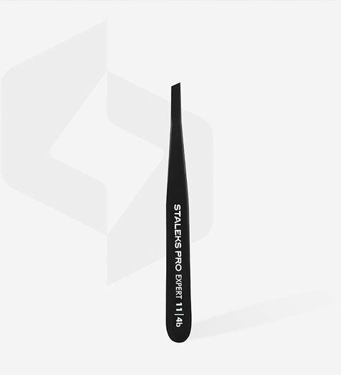 TE-11/4b | Pinzas para cejas negras EXPERT 11 TIPO 4b (bisel estrecho)