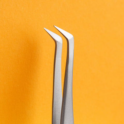 TE-40/12 | Pinzas profesionales para pestañas EXPERT 40 TIPO 12 (forma de L, 65′)