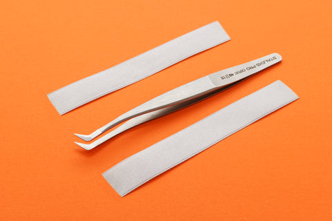 TE-40/12 | Pinzas profesionales para pestañas EXPERT 40 TIPO 12 (forma de L, 65′)