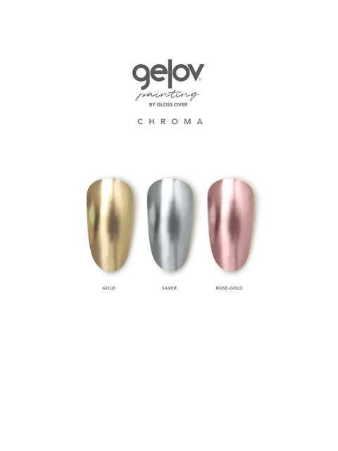 ♥︎ GELOV PAINTING CHROME: 3 GELES