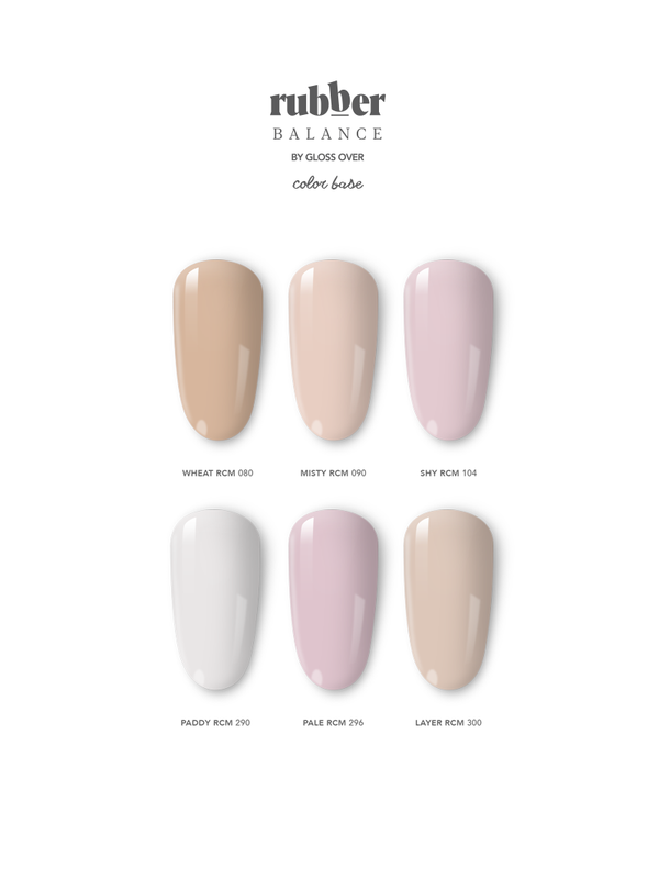 ♥︎ RUBBER COLOR BASE: 6 GELES – Gloss Over Online