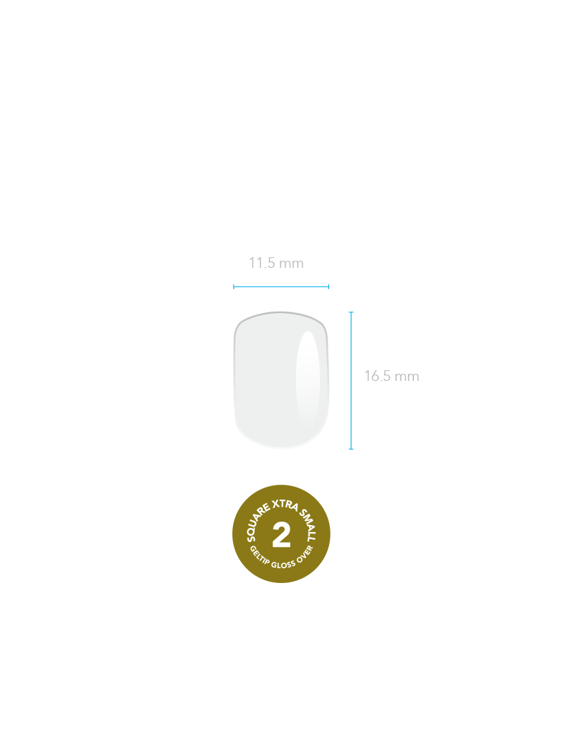 GELTIP SQUARE REPUESTO: EXTRA SMALL